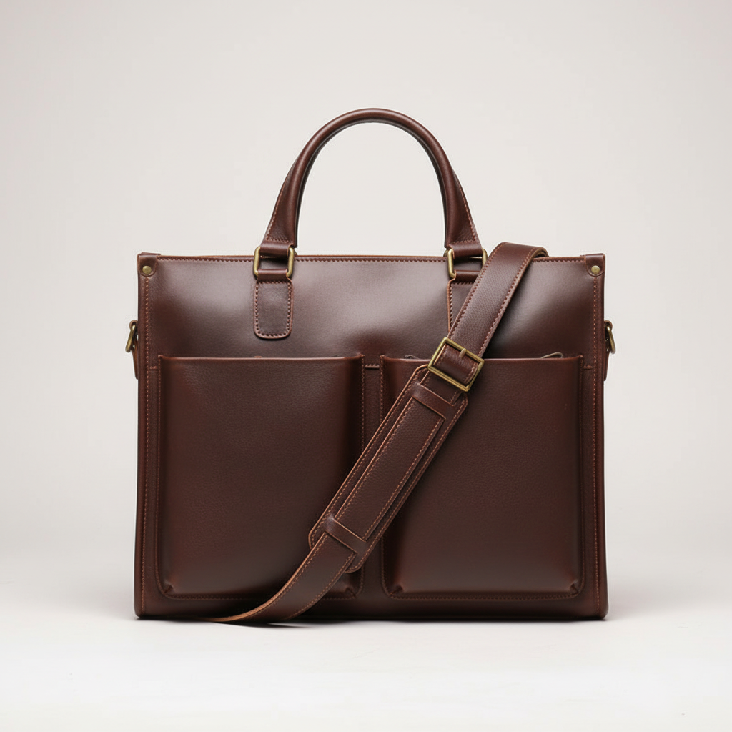 Laptoptas Wykonana Z Naturalnego Skóry - BusinessTote 