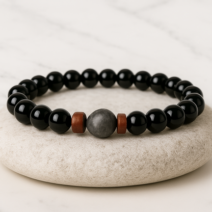 Lávoví muži | Přírodní náramek z lávových kamenů
