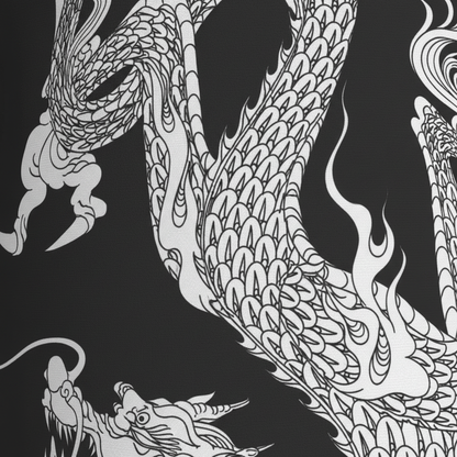 Leichter Bademantel Mit Druck - DragonCoat