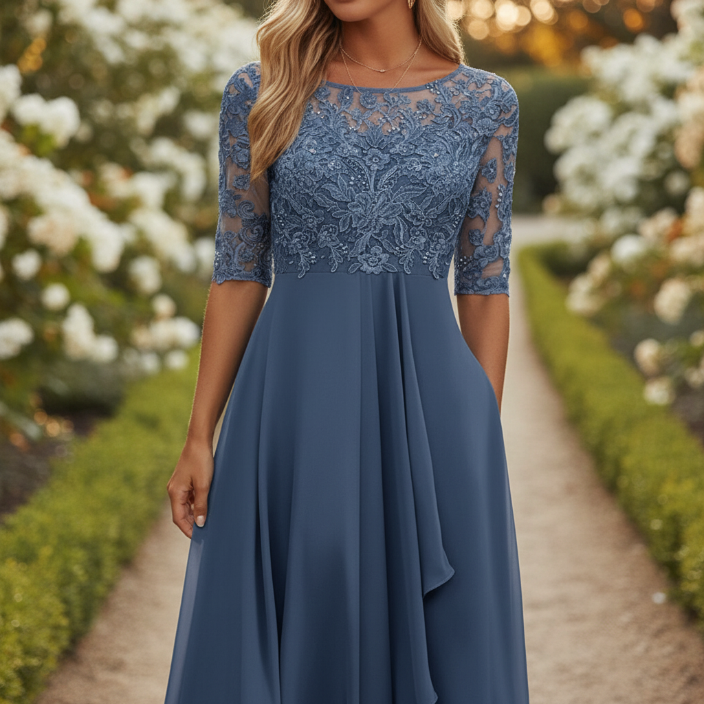 Leichtes Chiffonkleid - FlowingDelight 