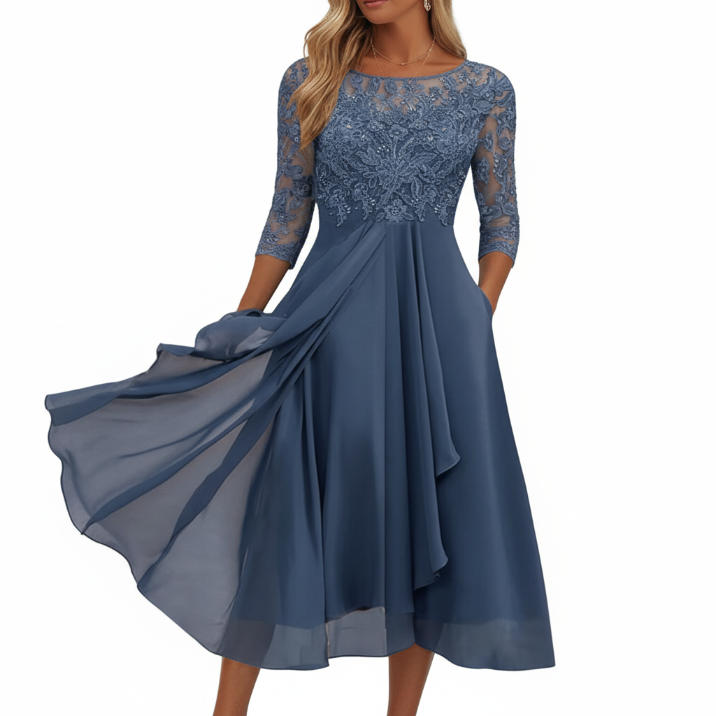 Leichtes Chiffonkleid - FlowingDelight 