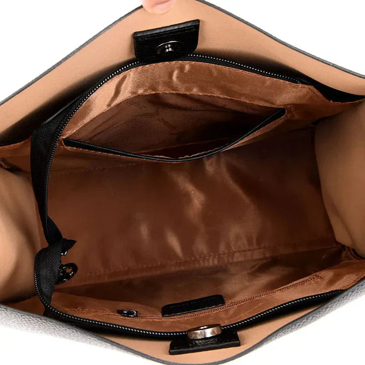 Trendy kožená taška přes rameno - Mila