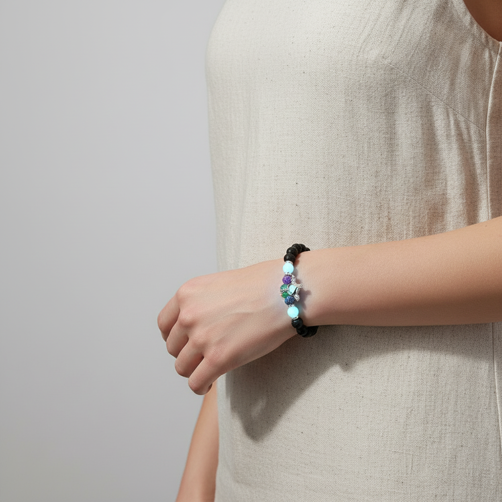 Leuchtendes Perlenarmband - GlowLotus