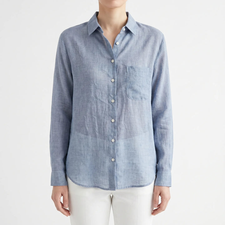Lightweight Button-Up Shirt -  Alison