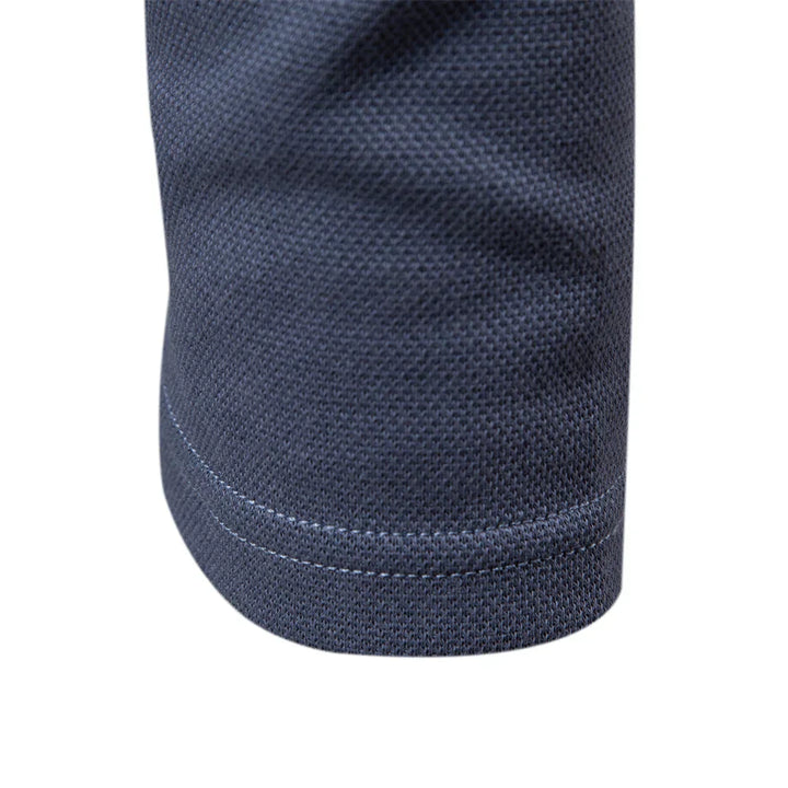 Long Sleeve Turn-Down Collar Polo - Carlton