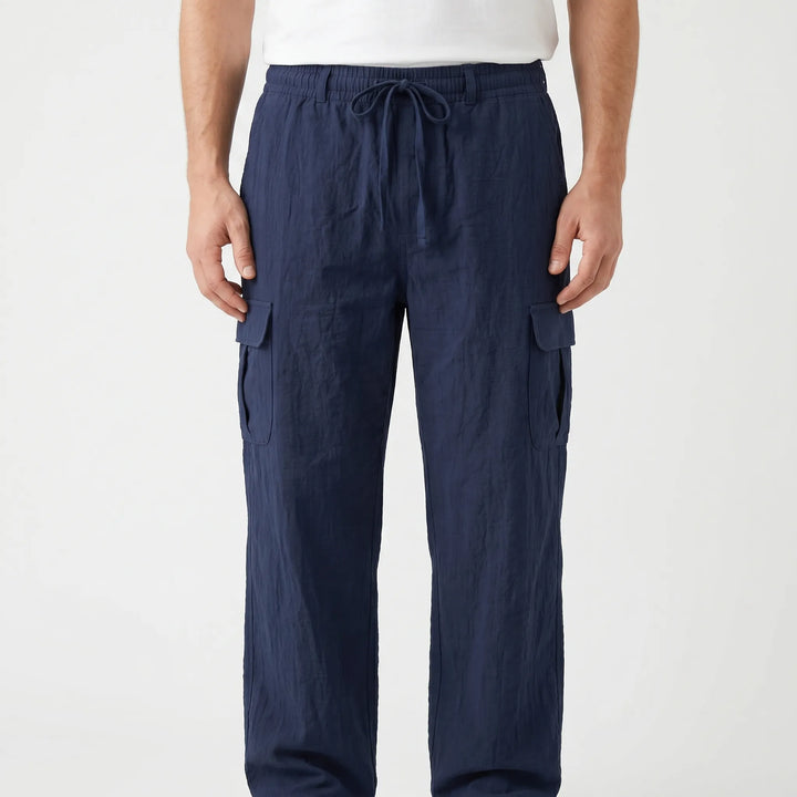 Loose Straight Leg Cargo Trousers -  Otis