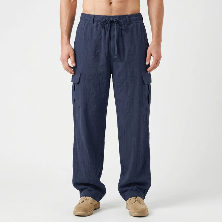 Loose Straight Leg Cargo Trousers -  Otis