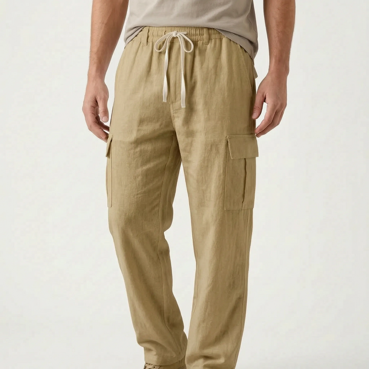 Loose Straight Leg Cargo Trousers -  Otis