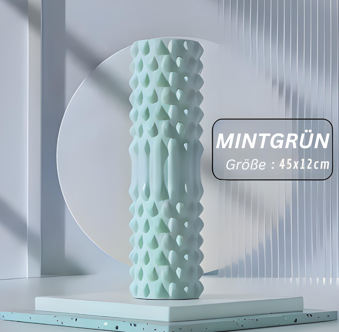 Mintgrüner Schaumstoff-Roller, 45x12cm, für Fitness und Massage, modernes Design.