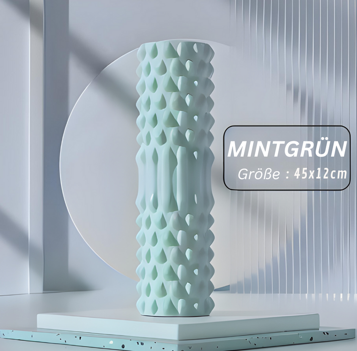 Mintgrüner Schaumstoff-Roller, 45x12cm, für Fitness und Massage, modernes Design.