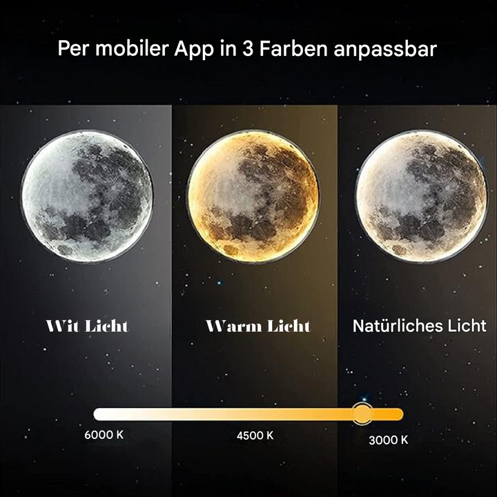 Magická atmosférická měsíční lampa - LunaGlow