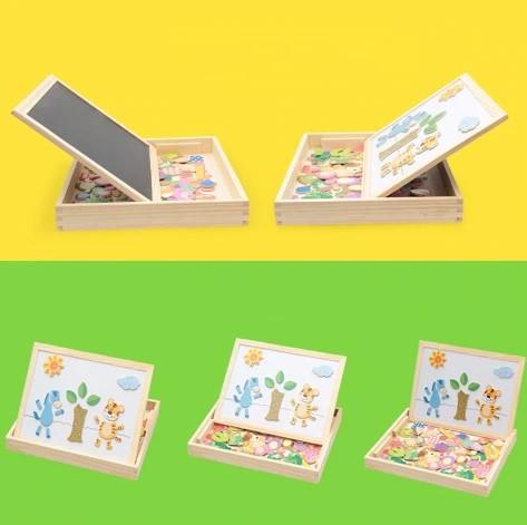 KreativBox Magnetická hra – Zábavné učení s puzzlem a kreslicí deskou