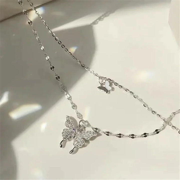 Mehrschichtige Silberkette - FlutterJewelry 