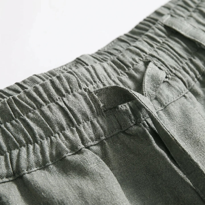 Men's Casual Linen Trousers -  Elias