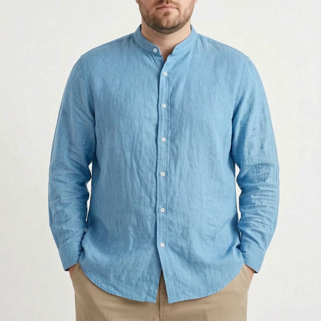 Men's Stand Collar Shirt -  Harry