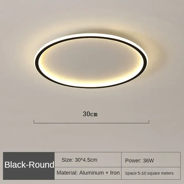 Minimalistische Flache Deckenleuchte - RoundSkye