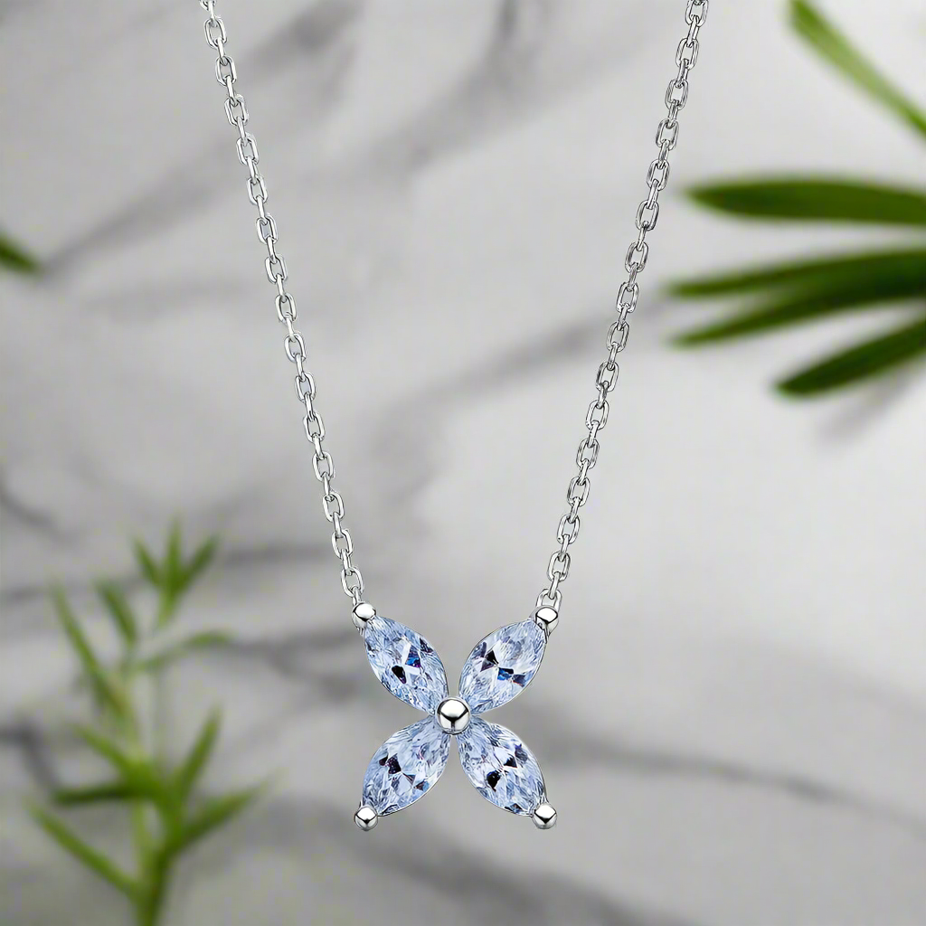 Moissanitové oko | Oko plný briliant Moissanit náhrdelník