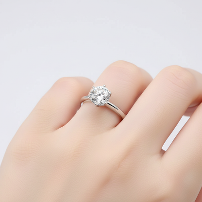 Moissanit Ring - SparkleMoment 