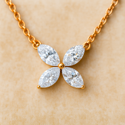 Moissanitové oko | Oko plný briliant Moissanit náhrdelník