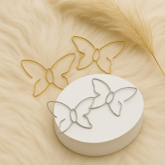 Motýlí ucho | Velké motýlí naušnice pro ženy