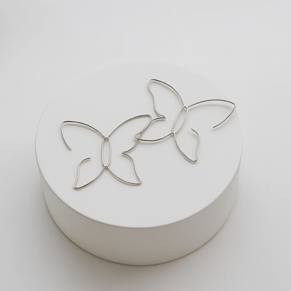 Motýlí ucho | Velké motýlí naušnice pro ženy