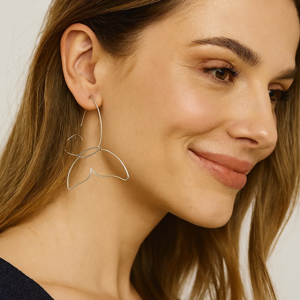 Motýlí ucho | Velké motýlí naušnice pro ženy