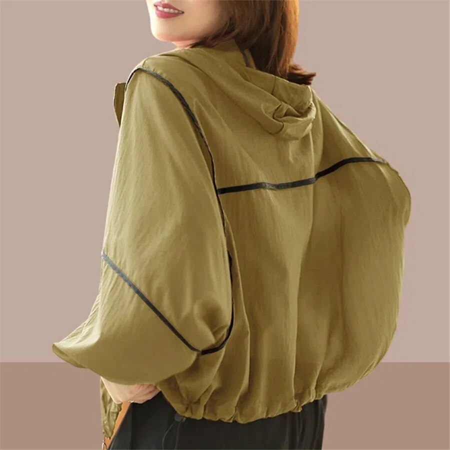 Podzimní dámská mikina s kapucí s oversized střihem – Zoë