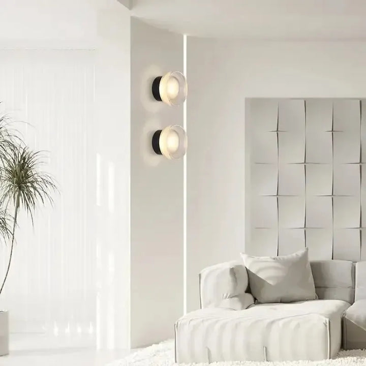 Nordic Circular Wall Lamp - Modern LED Sconce for Bedroom and Hallway 4