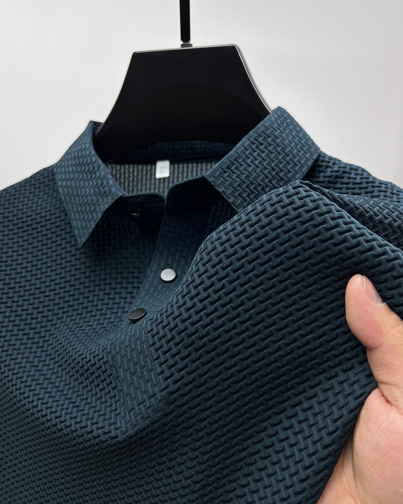 Prodyšná pánská polokošile s mesh detaily a slim fit – podzimní edice Milan