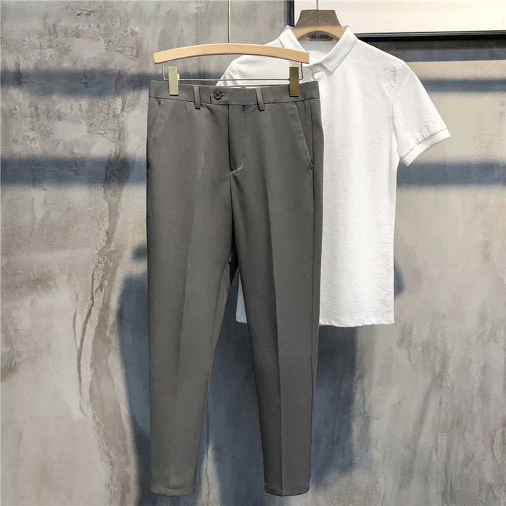 Slim Fit formální pánské kalhoty – Milán