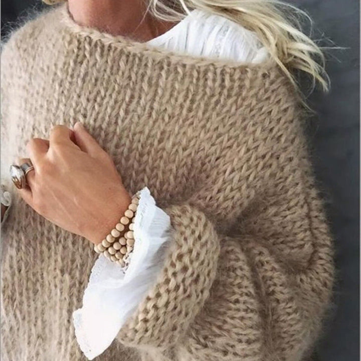 Oversized háčkovaný dámský svetr – Freja