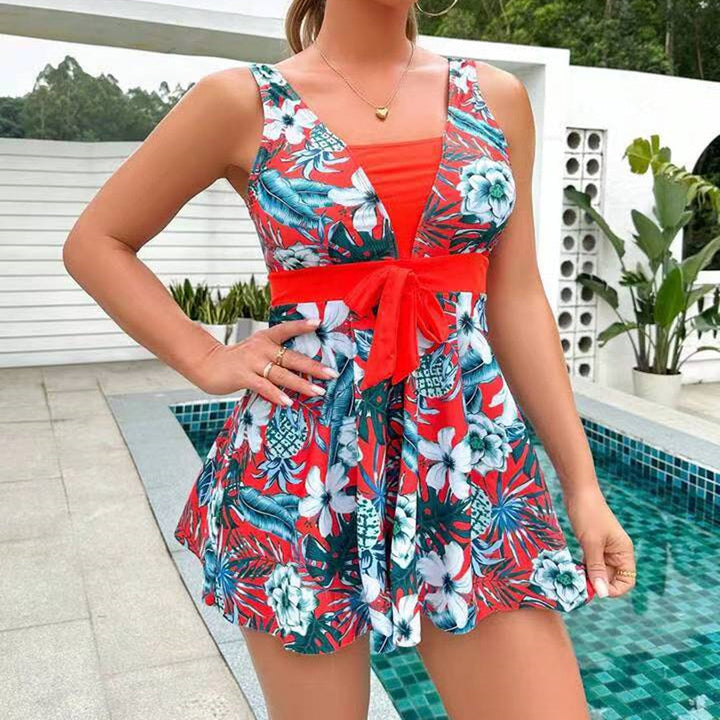 Trendy tankiny s potiskem a sukní – Zamira
