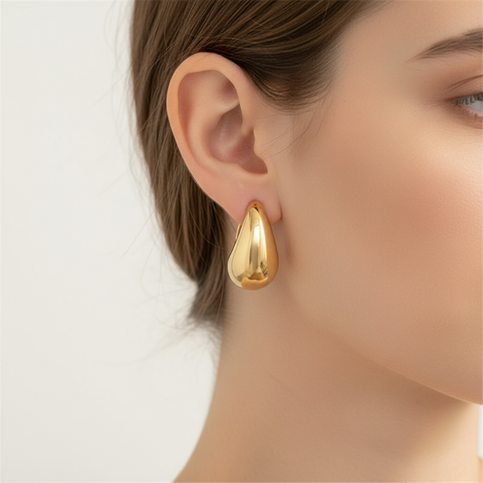 Ohrringe Mit Geschwungenem Design - Lunaria 