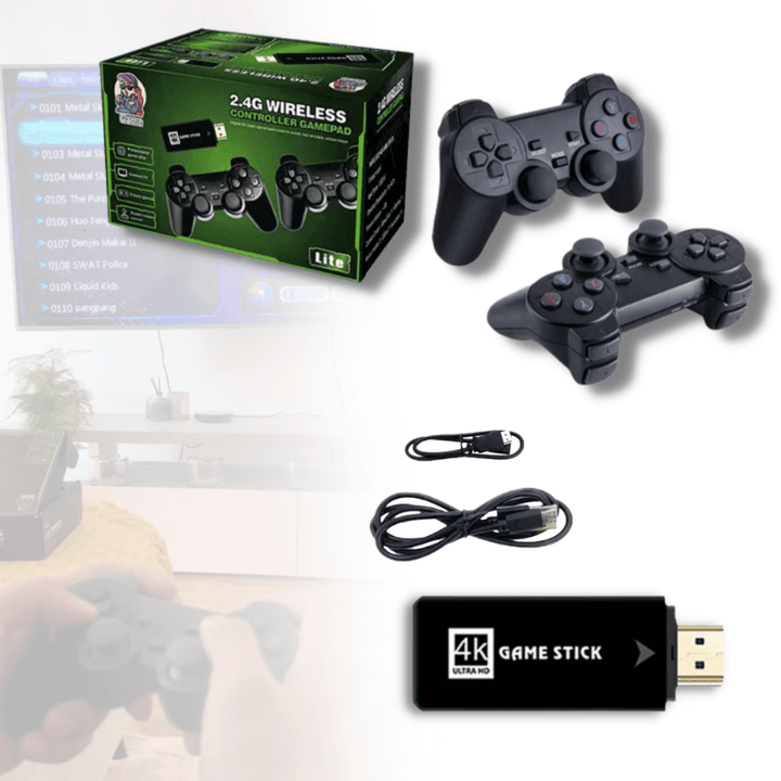 Retro Game Stick s 10 000 hrami – Plugbit