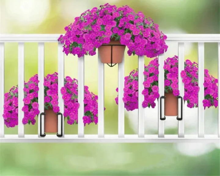 Závěsný květinový stojan na zábradlí – Balconia