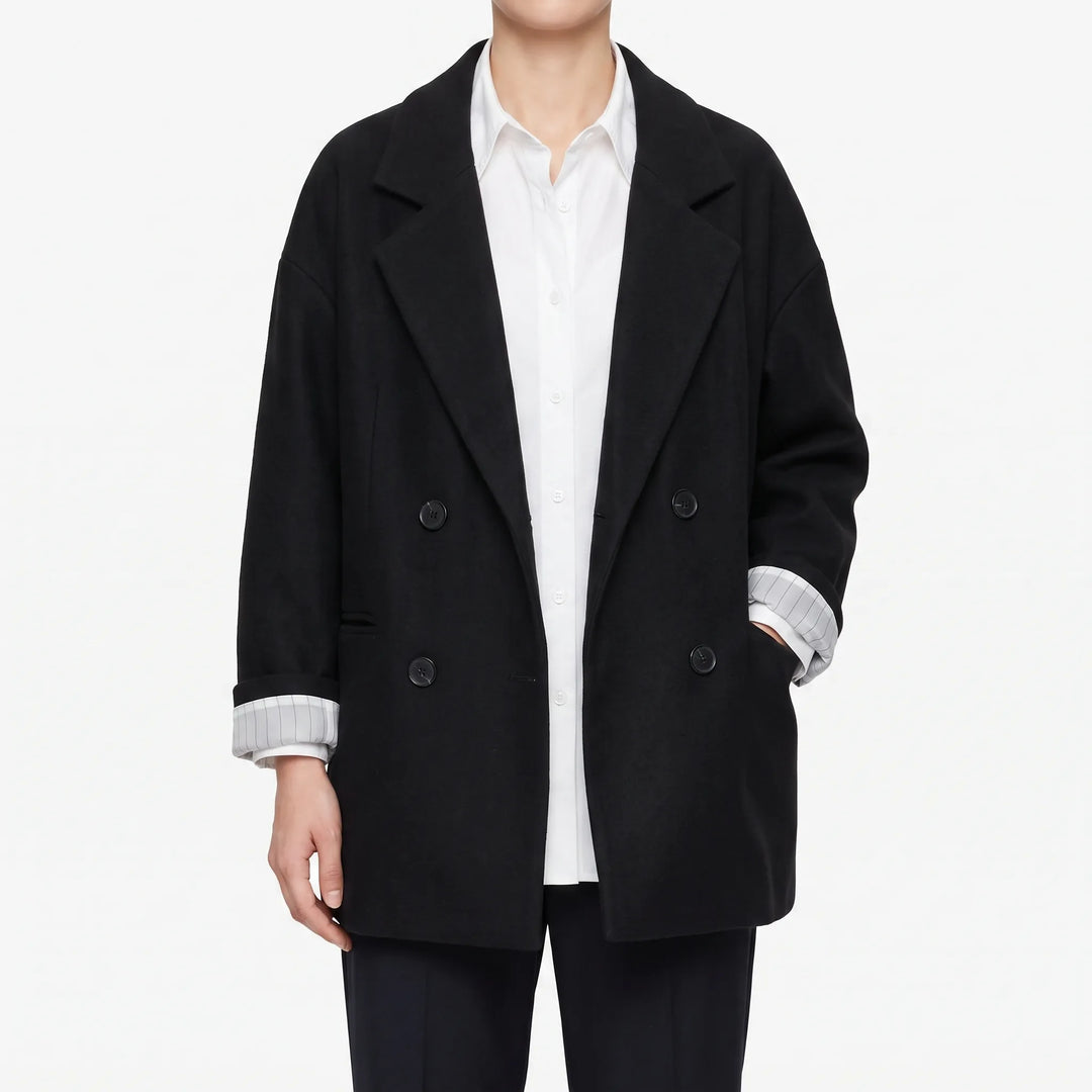 Oversize Sako Dámské Dvouřadé -  Melinda