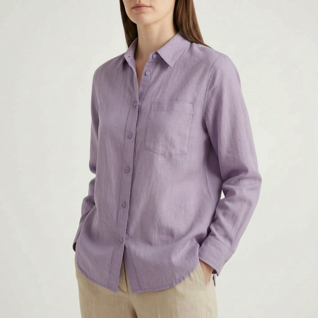 Oversized Button-Down Shirt -  Shirley
