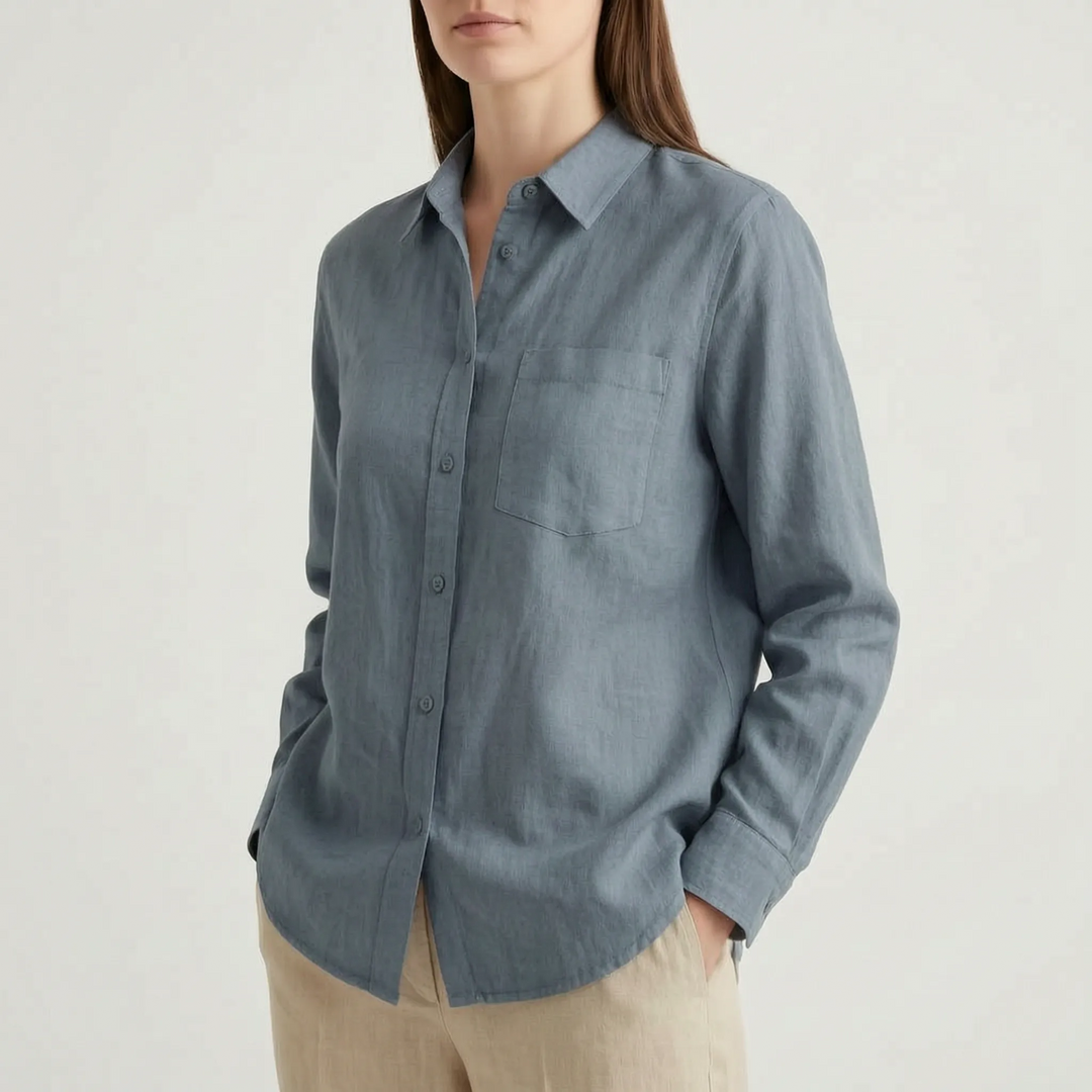 Oversized Button-Down Shirt -  Shirley