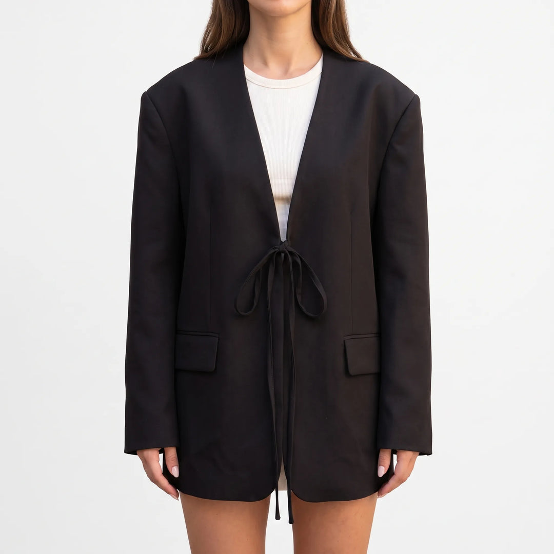 Oversized Černé Sako -  Stacy