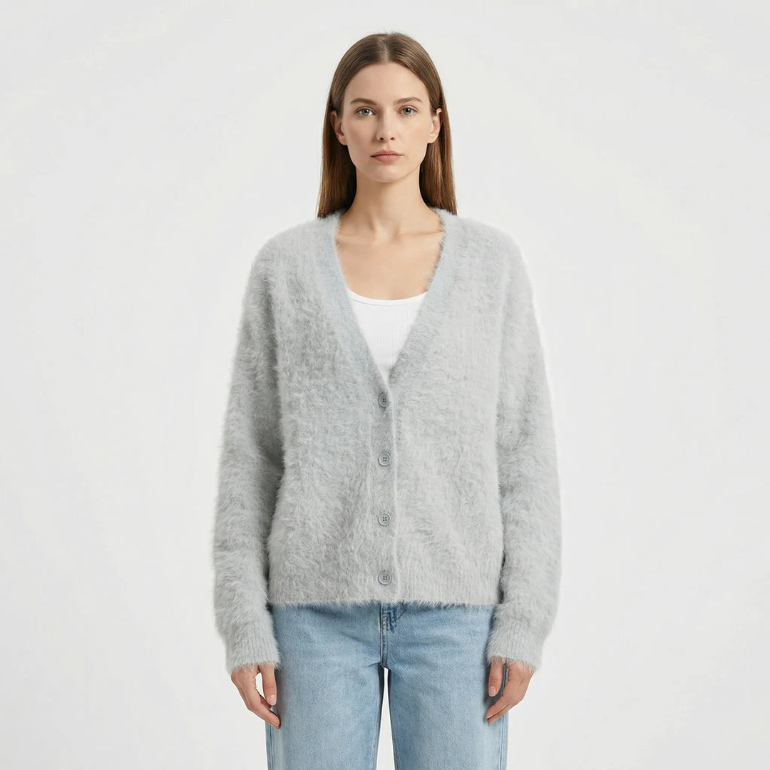 Oversized Strickjacke Mit Knöpfen - Jasmina