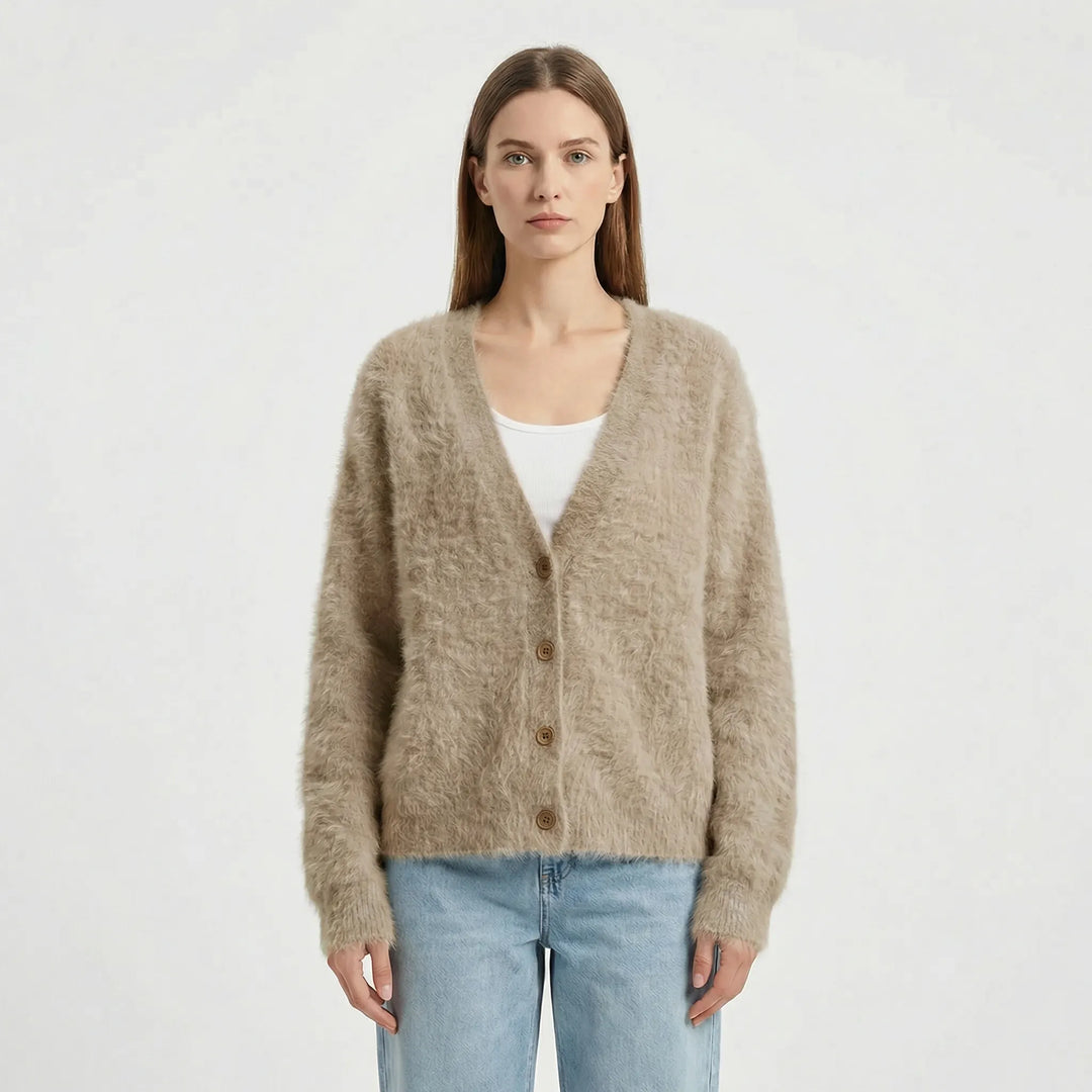 Oversized Strickjacke Mit Knöpfen - Jasmina