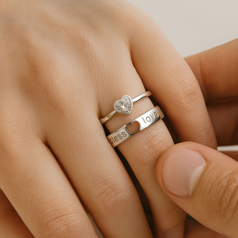 Pár navždy | Sada prstenu Herz Matching PAAR na vždy