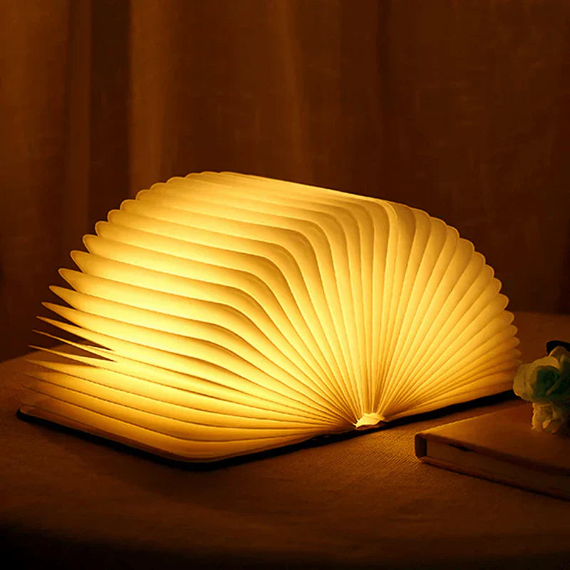 Skládací knižní lampa s teplým LED světlem - StoryGlow