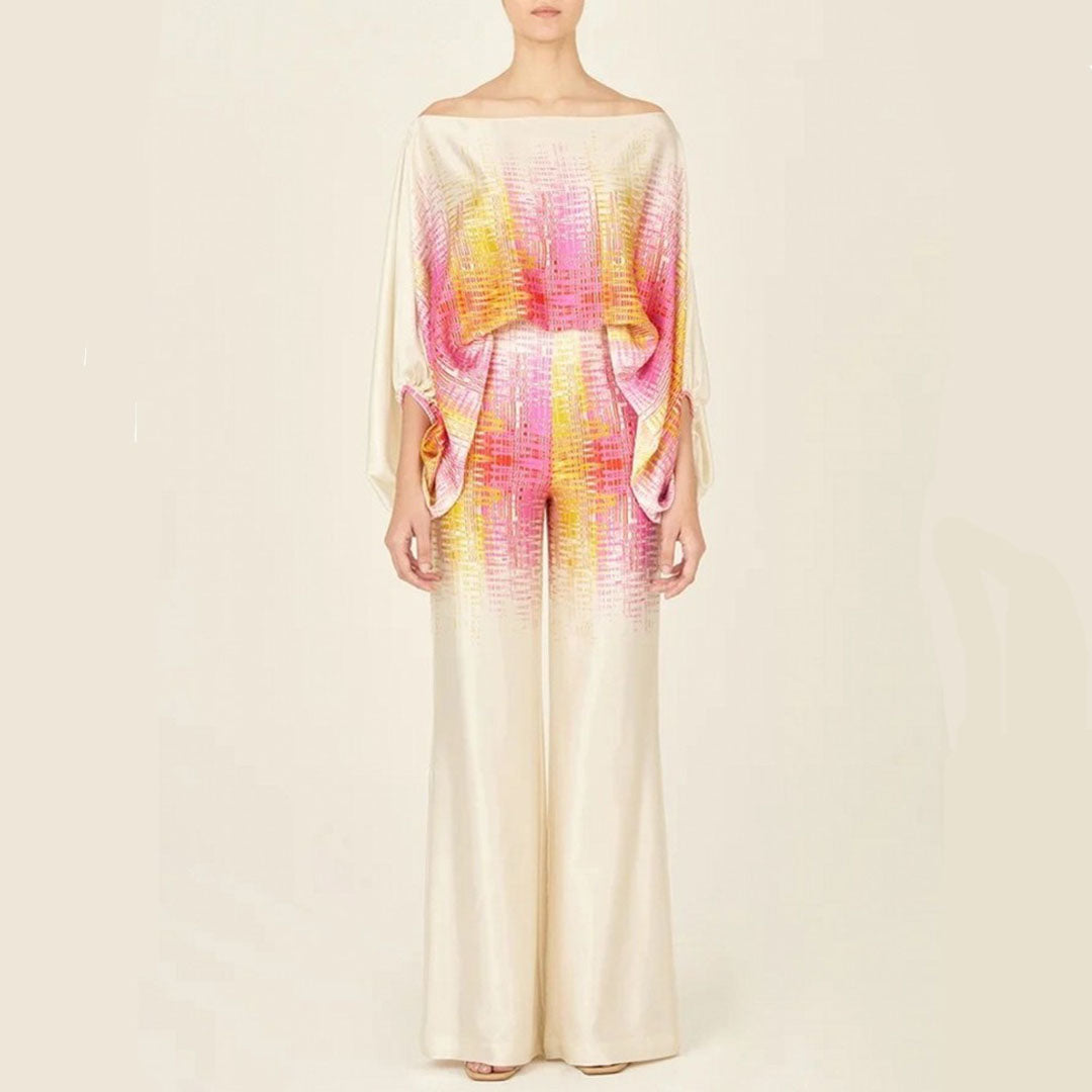 Dámský dvoudílný set s potiskem a volným střihem – Valeria