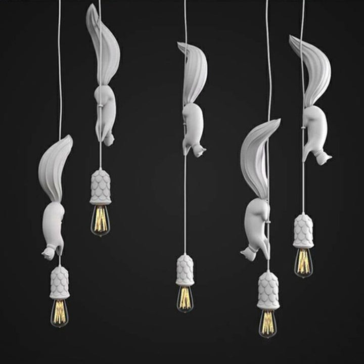 Playful Hanging Pendant Light -  Squirlune