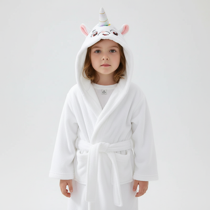 Plüschiger Kindermorgenmantel - CozyWrap