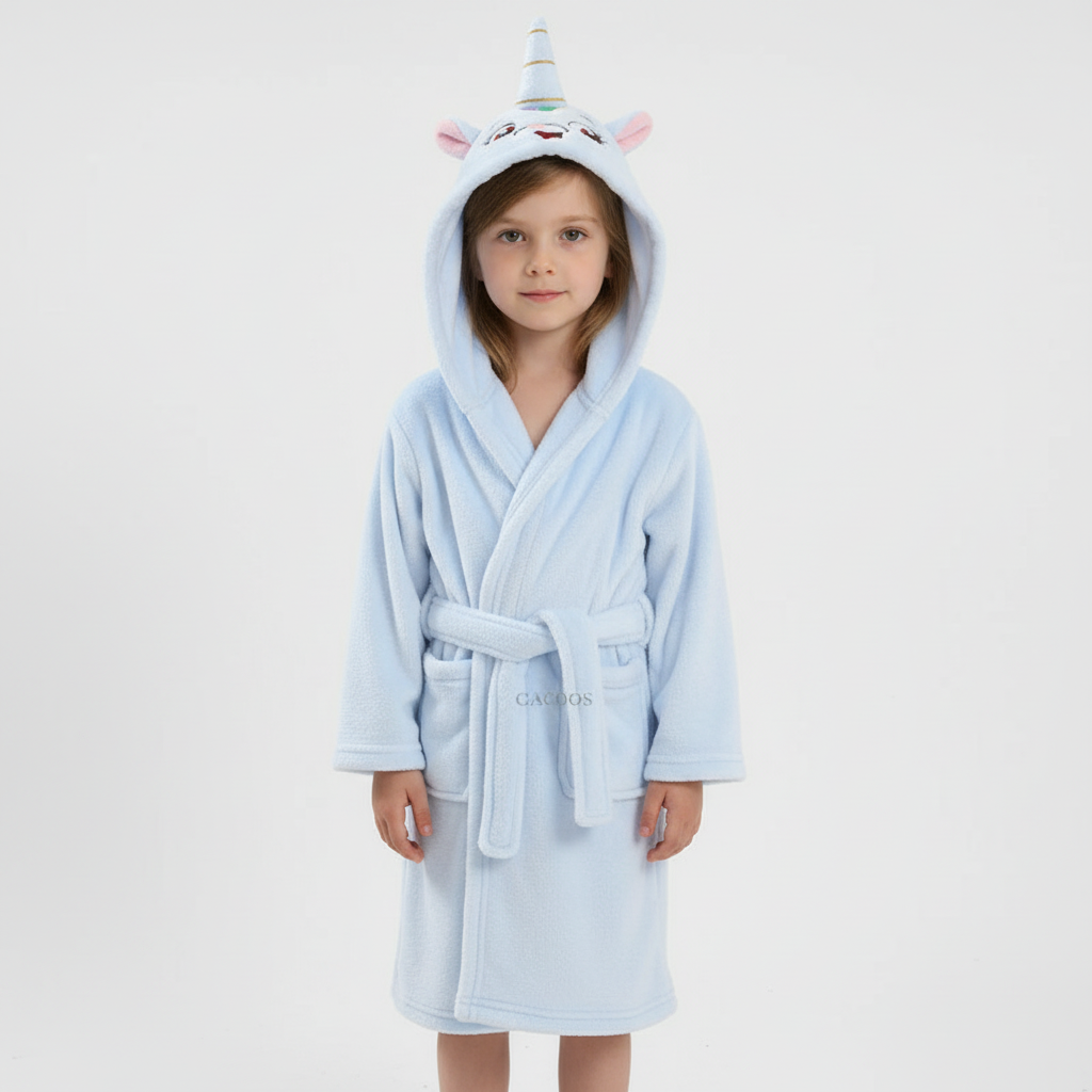 Plüschiger Kindermorgenmantel - CozyWrap