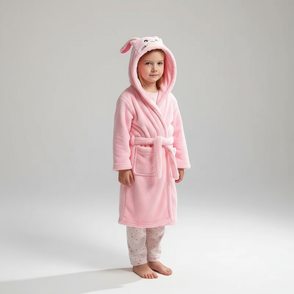 Plüschiger Kindermorgenmantel - CozyWrap