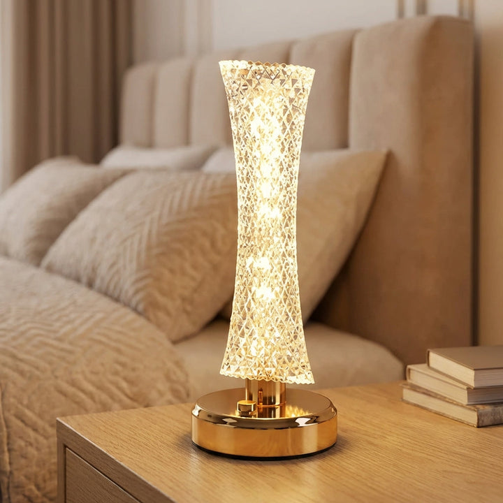 Portable Crystal Style Table Lamp - Crystelle