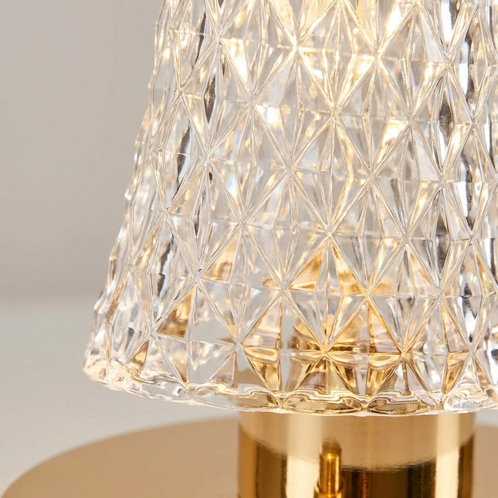 Portable Crystal Style Table Lamp - Crystelle